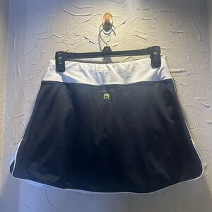 Black and white tennis skirts